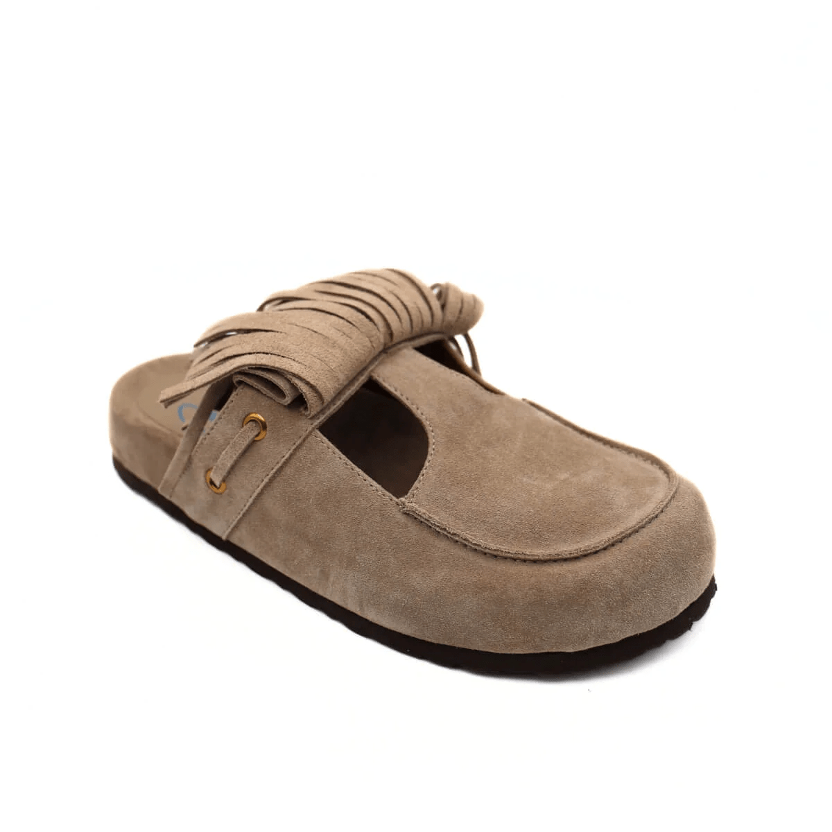 SABOT CAMOSCIO FRANGE - CALZATURE - Due Piedi