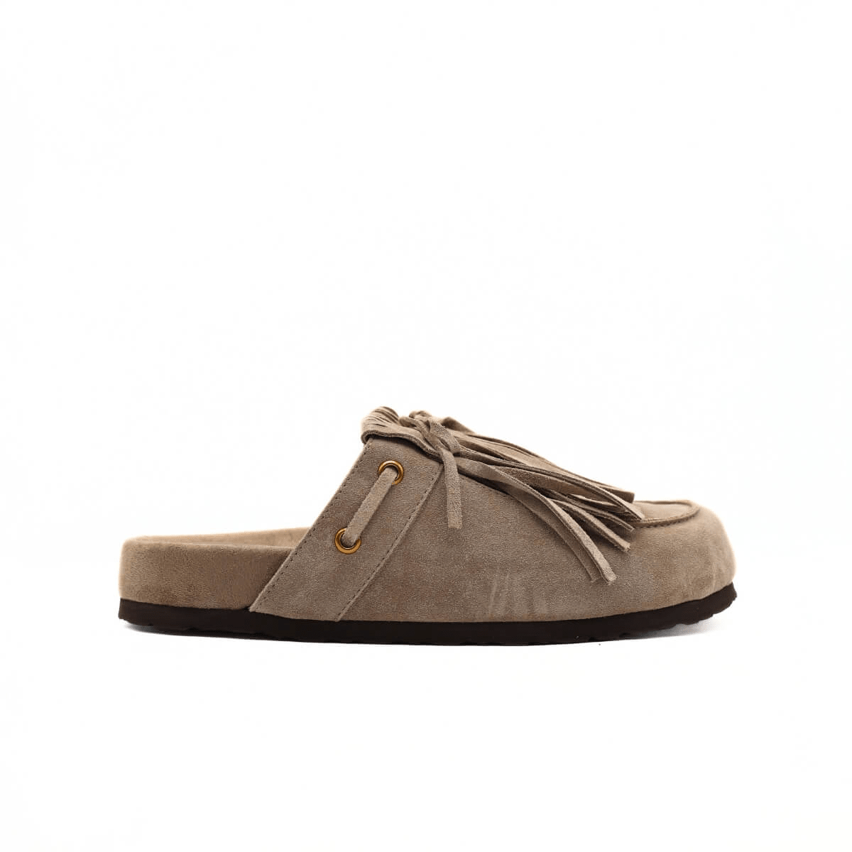 SABOT CAMOSCIO FRANGE - CALZATURE - Due Piedi