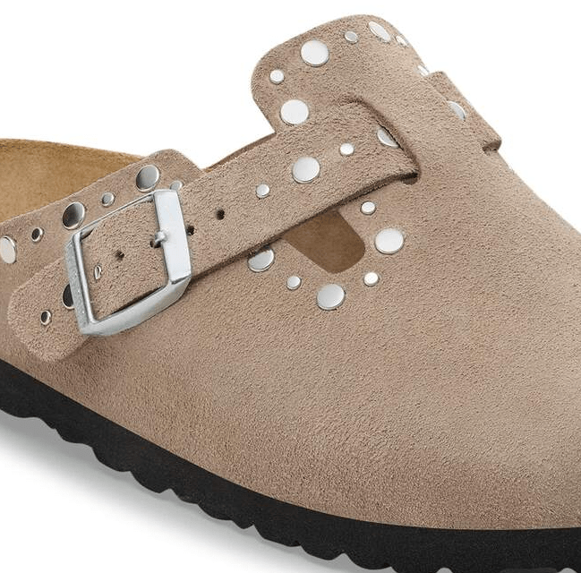 SABOT IN CAMOSCIO CON BORCHIE - CALZATURE - Due Piedi