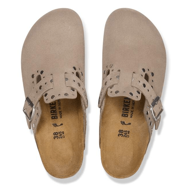 SABOT IN CAMOSCIO CON BORCHIE - CALZATURE - Due Piedi