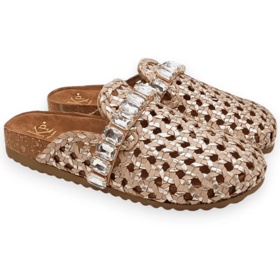 SABOT IN PELLE INTRECCIATA - CALZATURE - Due Piedi