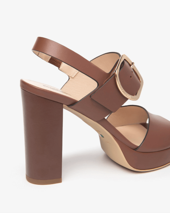 SANDALO IN PELLE CON PLATEAU - CALZATURE - Due Piedi