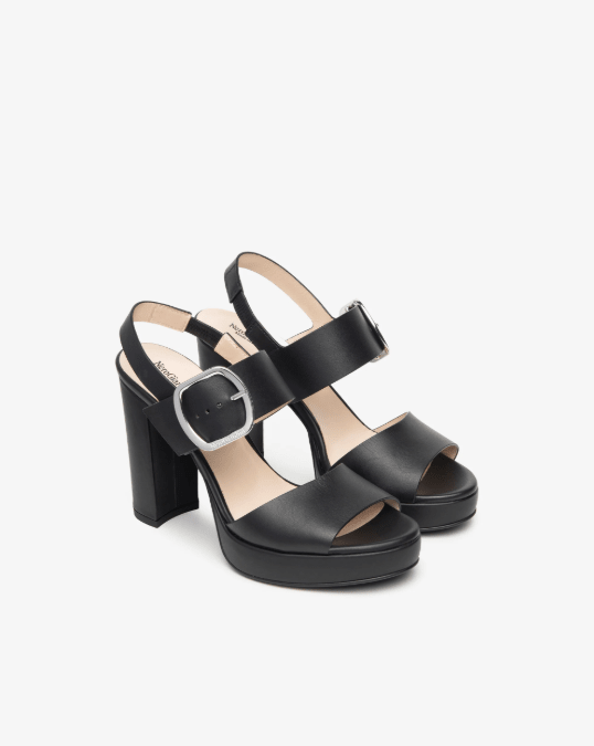 SANDALO IN PELLE CON PLATEAU - CALZATURE - Due Piedi