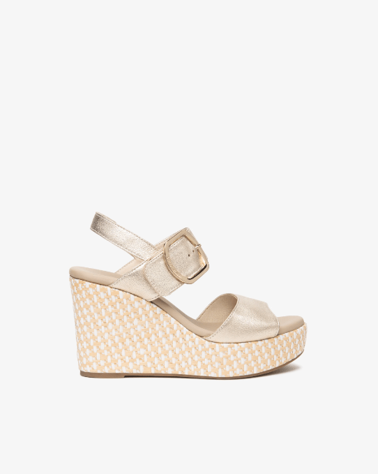 SANDALO IN PELLE CON ZEPPA - CALZATURE - Due Piedi