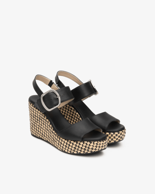 SANDALO IN PELLE CON ZEPPA - CALZATURE - Due Piedi