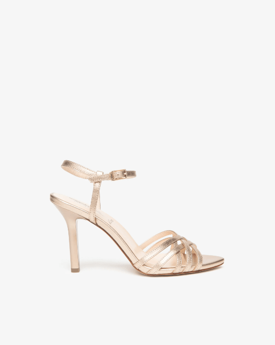 SANDALO IN PELLE LAMINATA - CALZATURE - Due Piedi