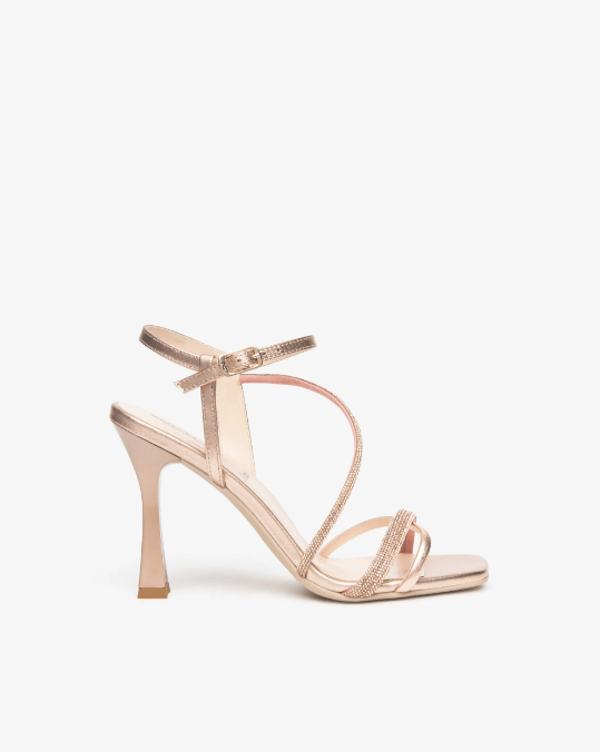 SANDALO IN PELLE LAMINATA - CALZATURE - Due Piedi