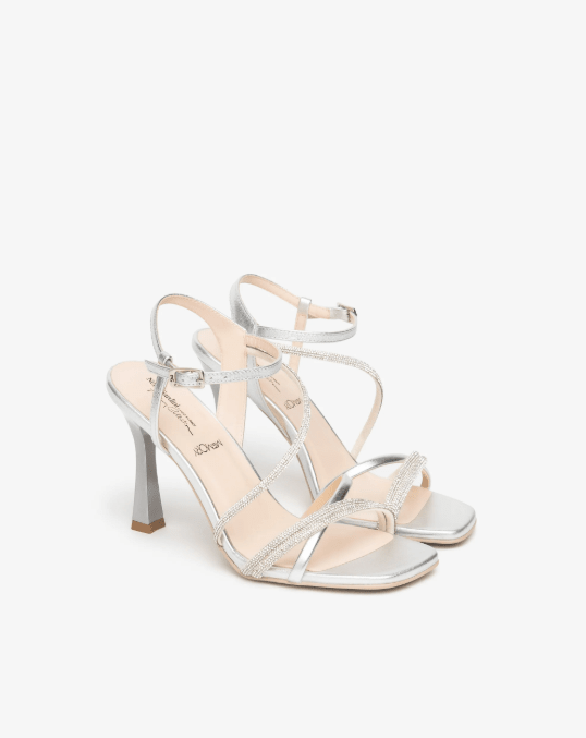 SANDALO IN PELLE LAMINATA - CALZATURE - Due Piedi