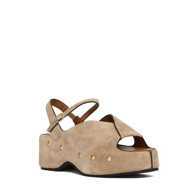 SANDALO ZEPPA CAMOSCIO - CALZATURE - Due Piedi