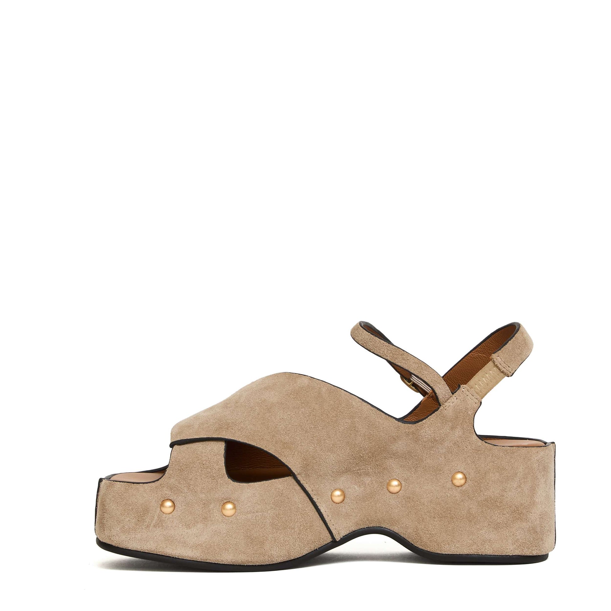 SANDALO ZEPPA CAMOSCIO - CALZATURE - Due Piedi