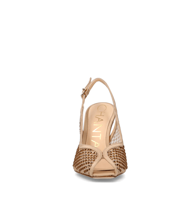 SLINGBACK IN RASO CON STRASS - CALZATURE - Due Piedi