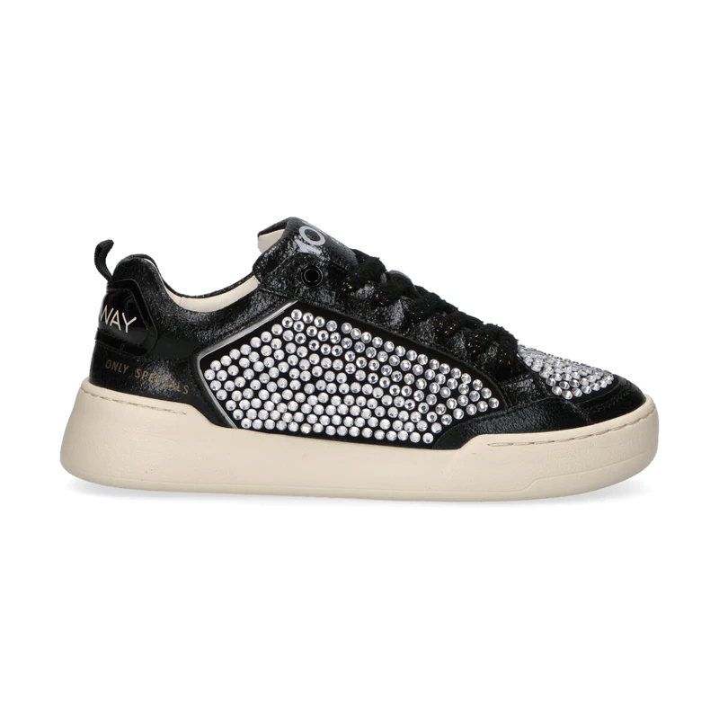 SNEAKERS IN PELLE E STRASS - CALZATURE - Due Piedi