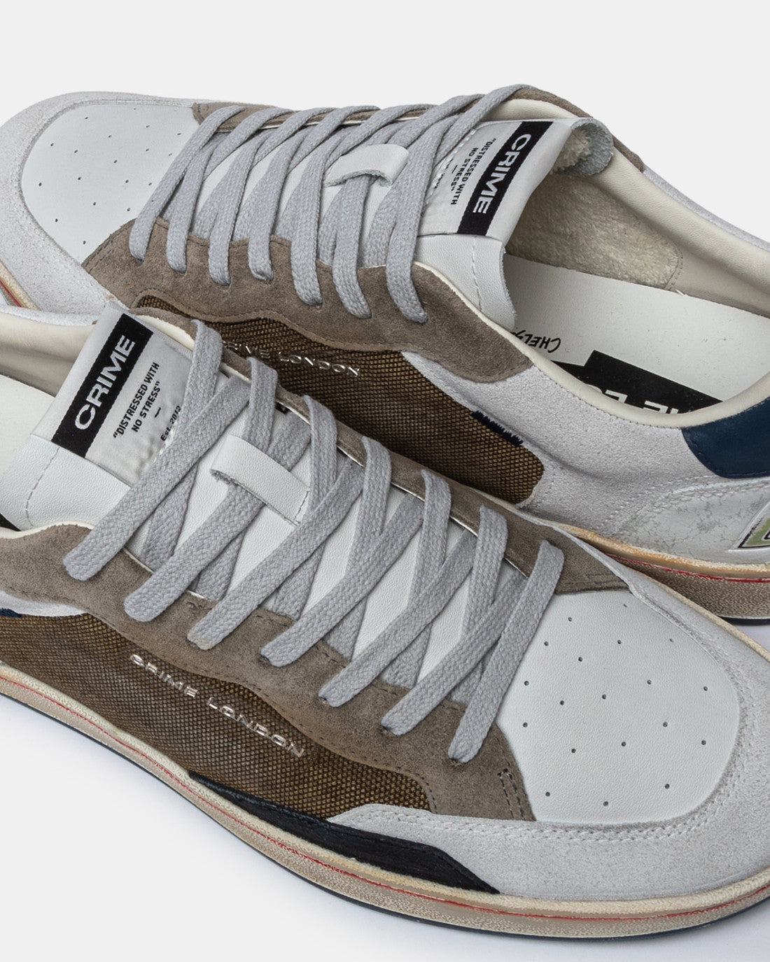 SNEAKERS IN PELLE E TESSUTO - CALZATURE - Due Piedi