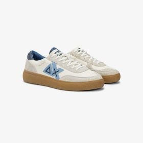 SNEAKERS IN PELLE E TESSUTO - CALZATURE - Due Piedi