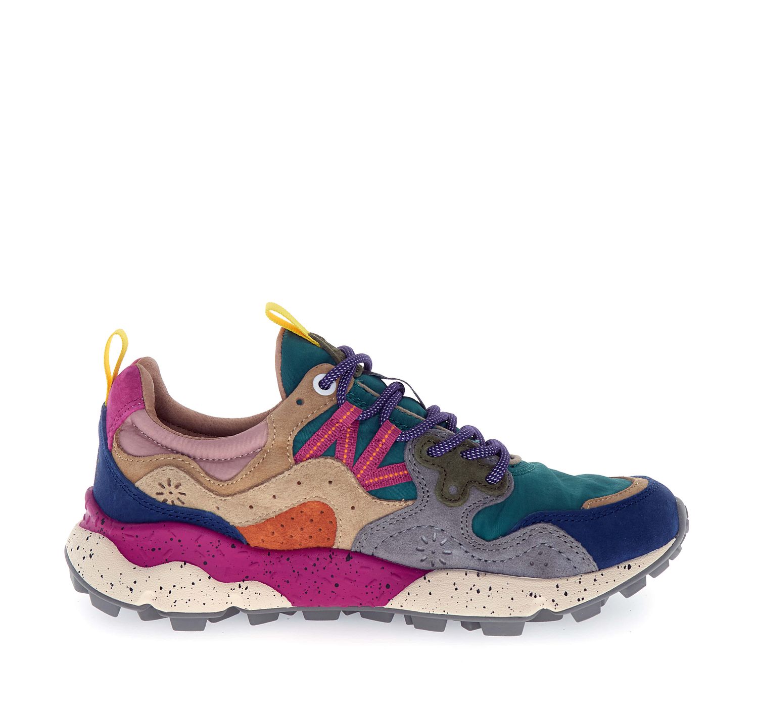 SNEAKERS IN PELLE E TESSUTO - CALZATURE - Due Piedi
