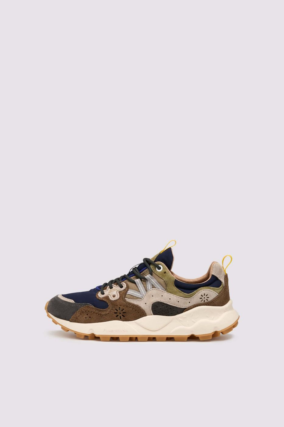 SNEAKERS IN PELLE E TESSUTO - CALZATURE - Due Piedi