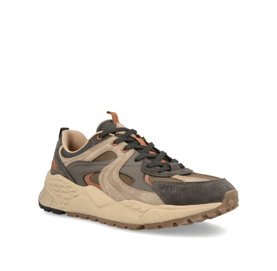 SNEAKERS IN PELLE E TESSUTO - CALZATURE - Due Piedi