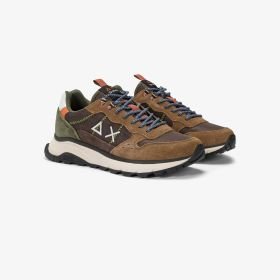 SNEAKERS IN PELLE E TESSUTO - CALZATURE - Due Piedi