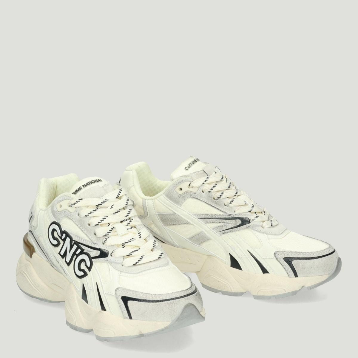 SNEAKERS IN PELLE E TESSUTO - CALZATURE - Due Piedi