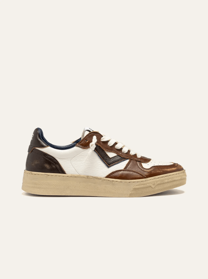 SNEAKERS IN PELLE E TESSUTO - CALZATURE - Due Piedi