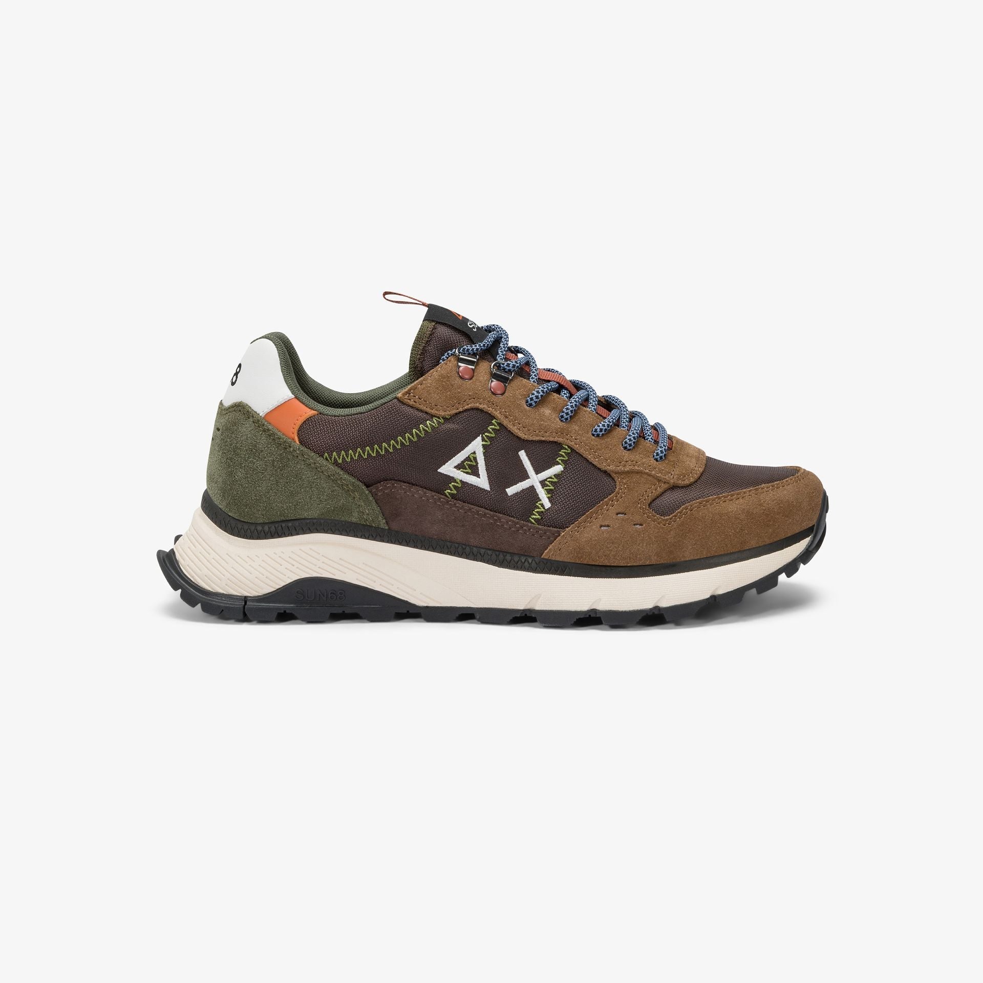 SNEAKERS IN PELLE E TESSUTO - CALZATURE - Due Piedi