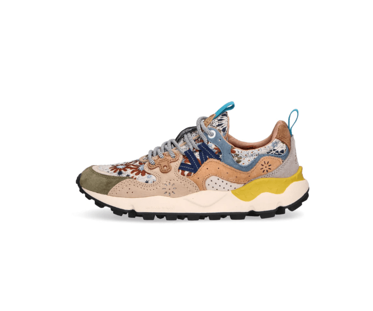 SNEAKERS IN PELLE E TESSUTO - CALZATURE - Due Piedi