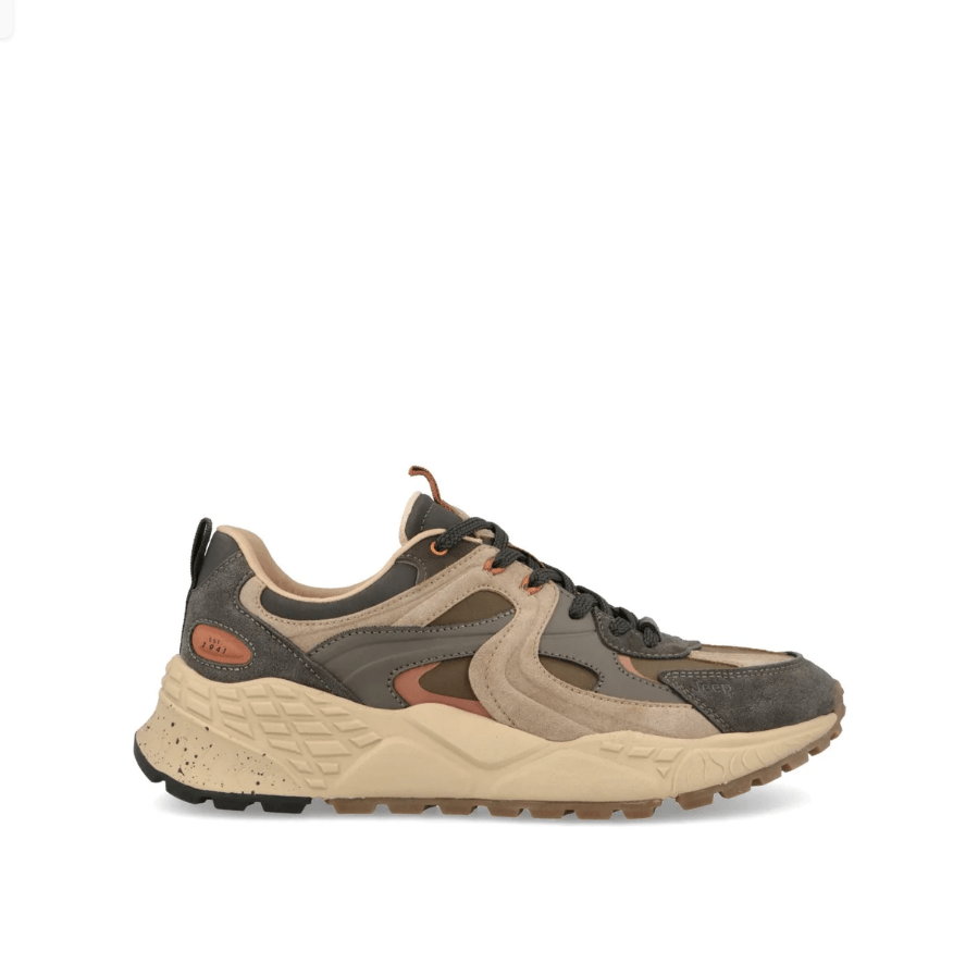 SNEAKERS IN PELLE E TESSUTO - CALZATURE - Due Piedi
