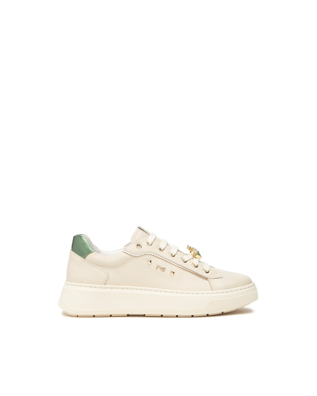 SNEAKERS IN PELLE MILK - CALZATURE - Due Piedi