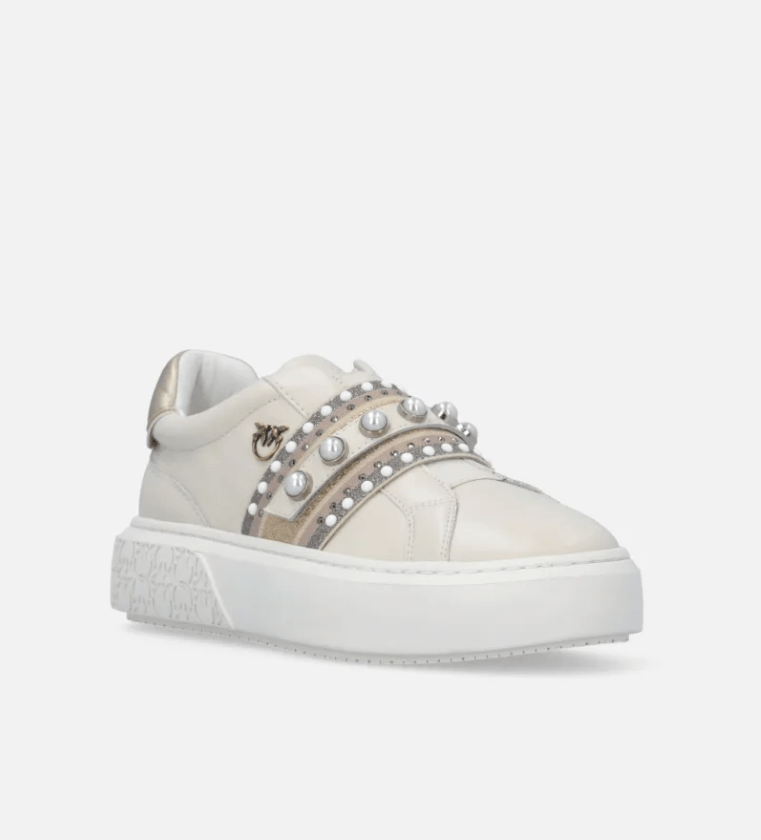 SNEAKERS IN PELLE WHITE - CALZATURE - Due Piedi