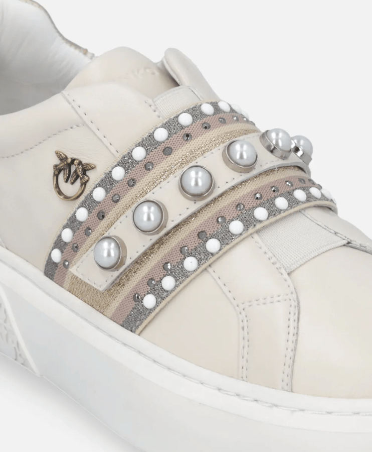SNEAKERS IN PELLE WHITE - CALZATURE - Due Piedi