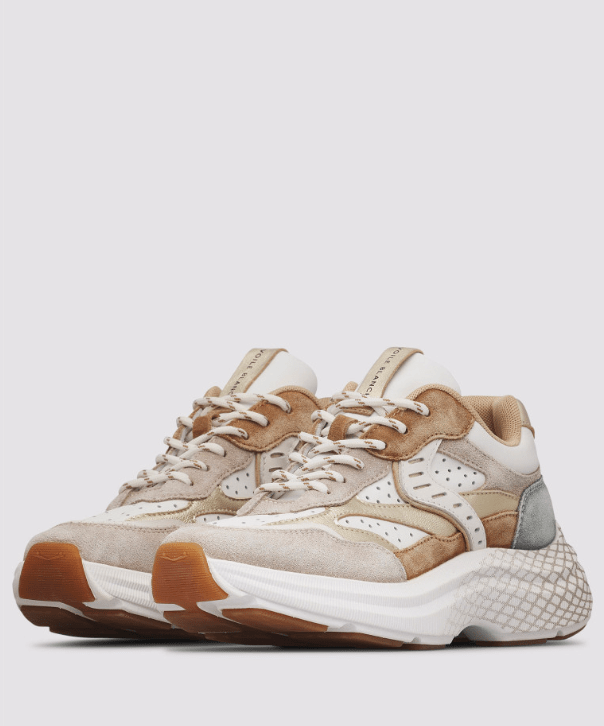 SNEAKERS IN TESSUTO E PELLE - CALZATURE - Due Piedi