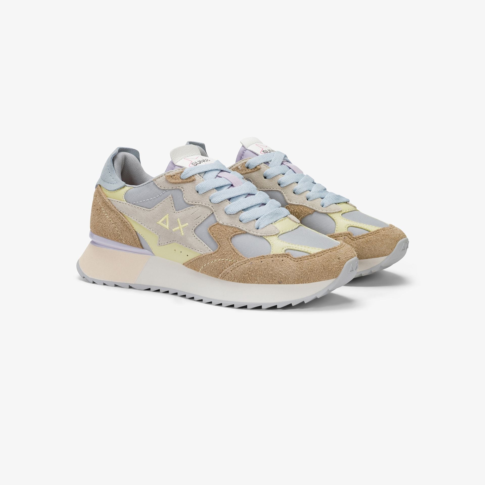 SNEAKERS IN TESSUTO E PELLE - CALZATURE - Due Piedi