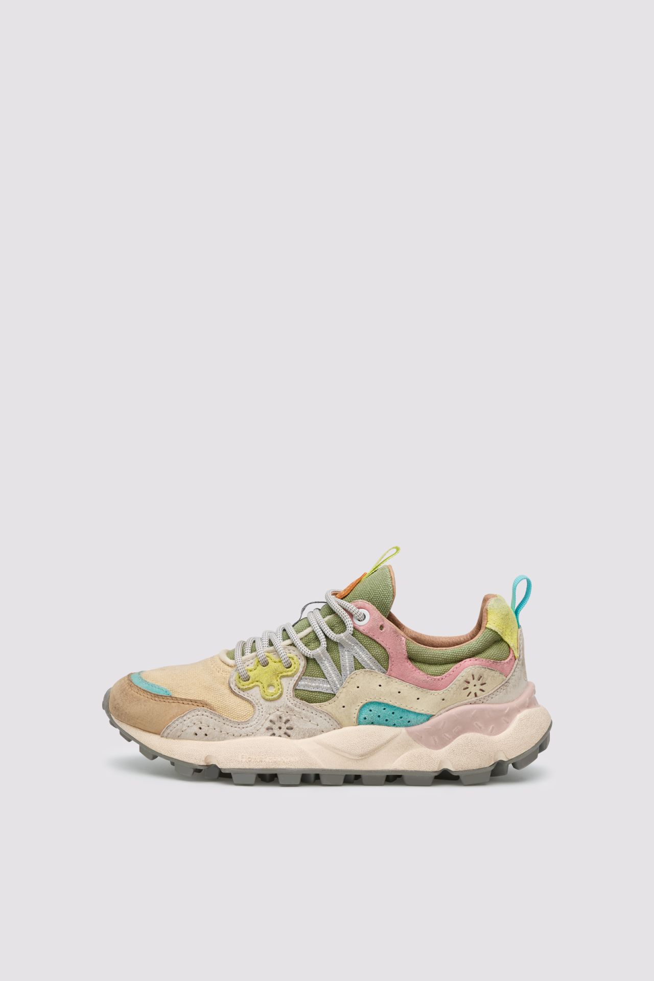 SNEAKERS IN TESSUTO E PELLE - CALZATURE - Due Piedi