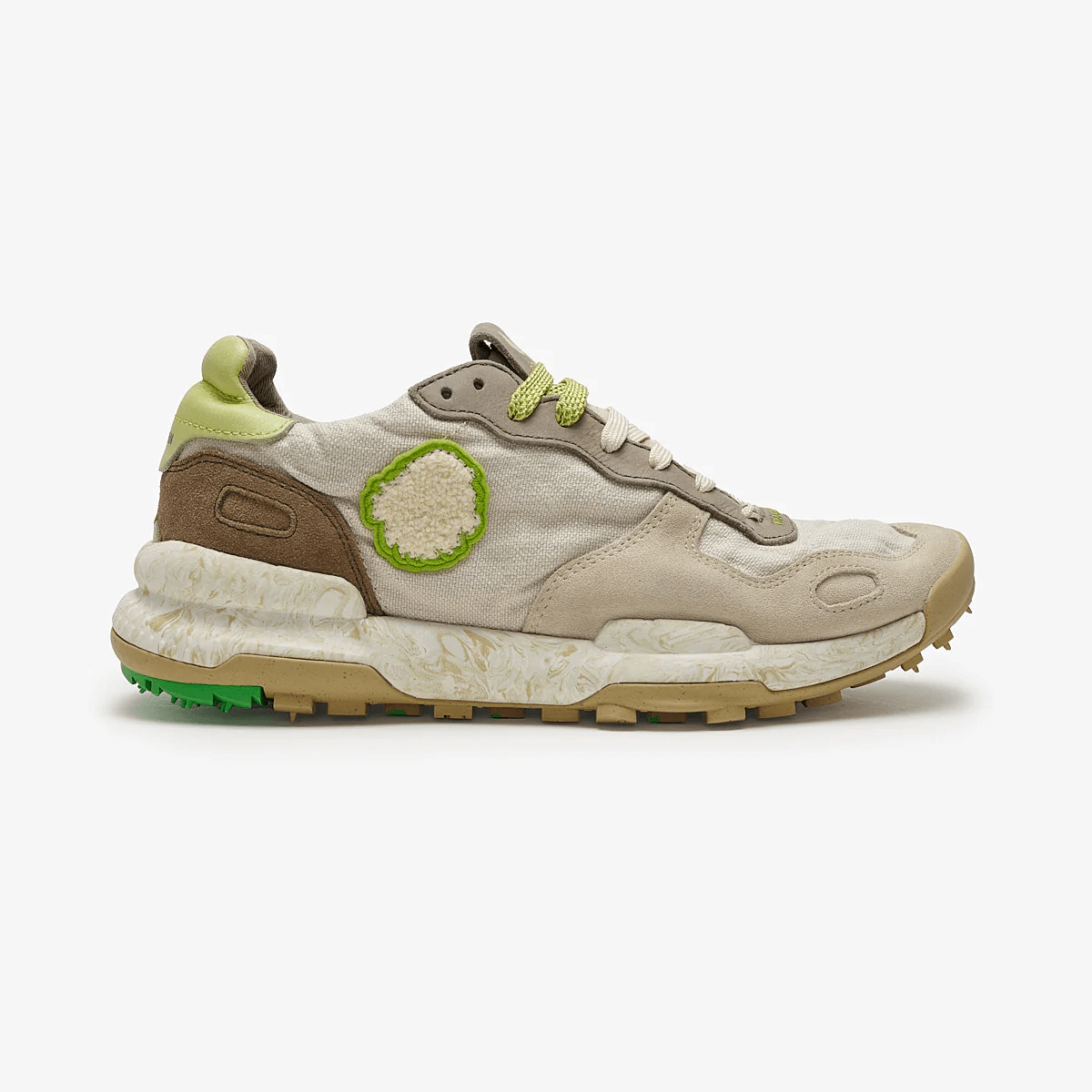SNEAKERS IN TESSUTO E PELLE CHANTILLY CREAM - CALZATURE - Due Piedi