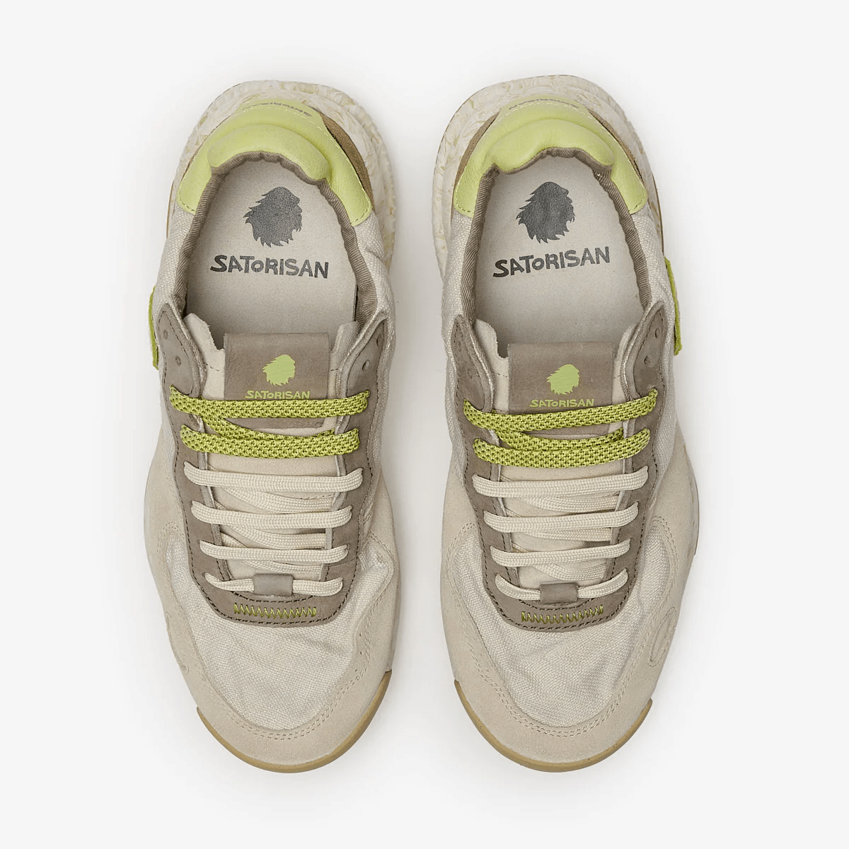SNEAKERS IN TESSUTO E PELLE CHANTILLY CREAM - CALZATURE - Due Piedi