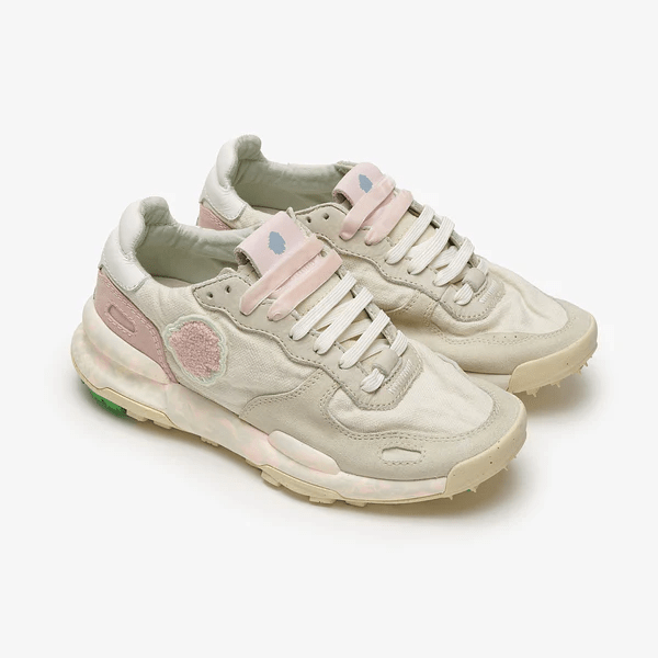 SNEAKERS IN TESSUTO E PELLE CHANTILLY CREAM - CALZATURE - Due Piedi