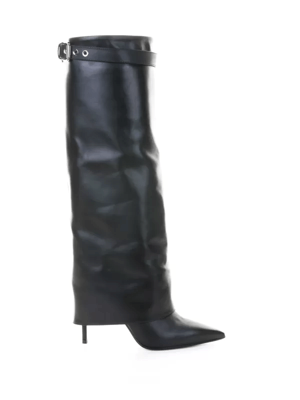 STIVALE IN PELLE NERO - CALZATURE - Due Piedi