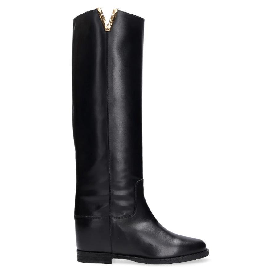 STIVALE IN PELLE NERO - CALZATURE - Due Piedi