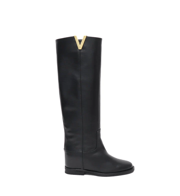 STIVALE IN PELLE NERO - CALZATURE - Due Piedi