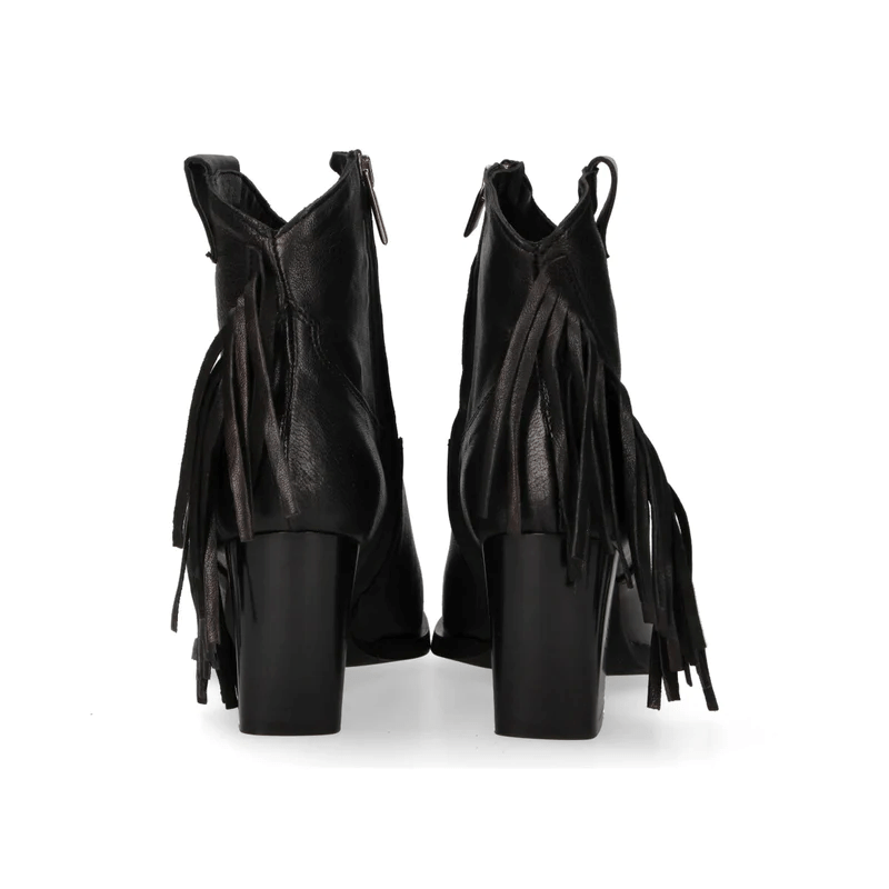 TEXANO CORTO FRANGE IN PELLE - CALZATURE - Due Piedi