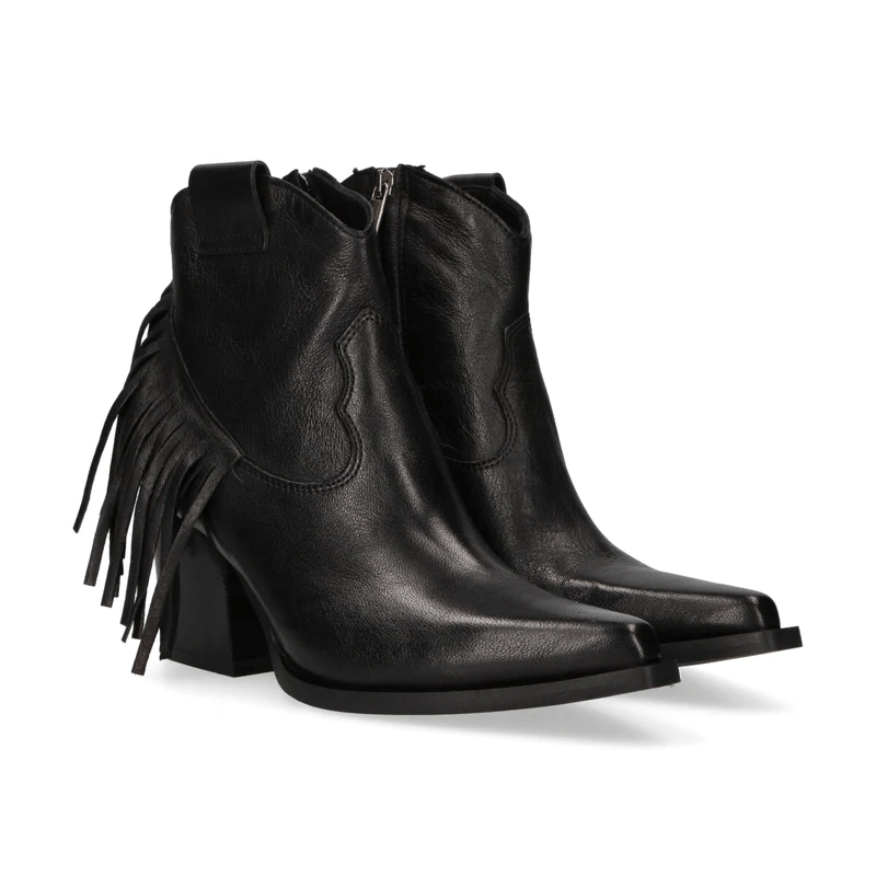 TEXANO CORTO FRANGE IN PELLE - CALZATURE - Due Piedi