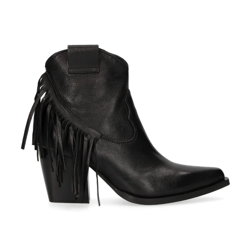 TEXANO CORTO FRANGE IN PELLE - CALZATURE - Due Piedi