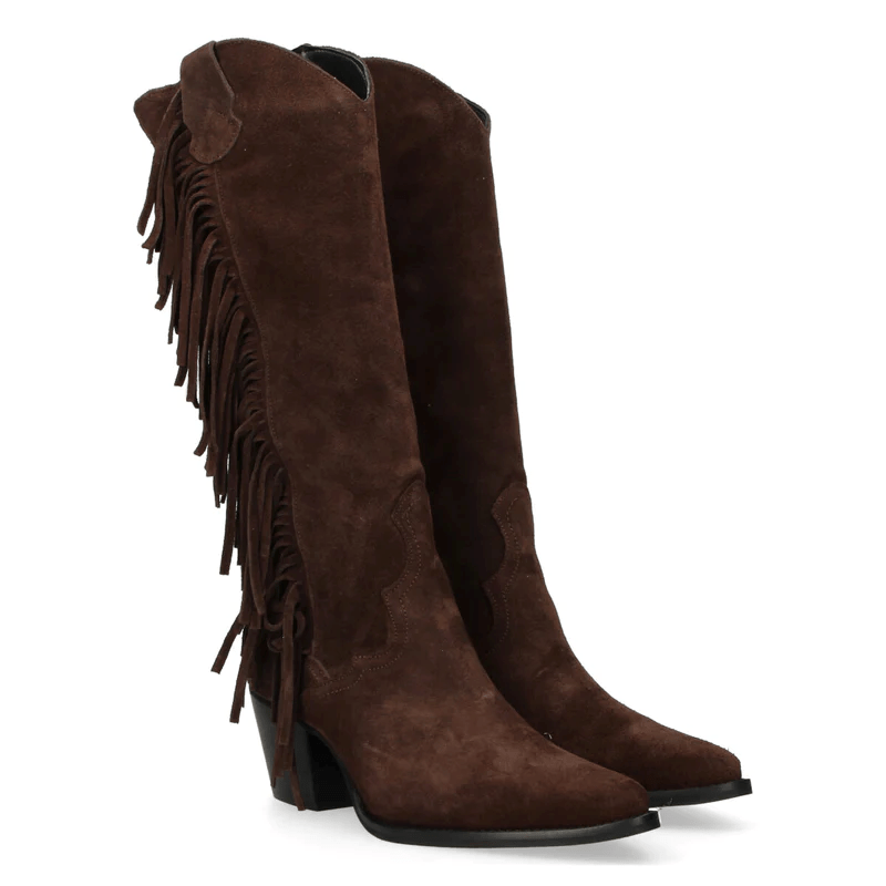 TEXANO FRANGE IN CAMOSCIO - CALZATURE - Due Piedi