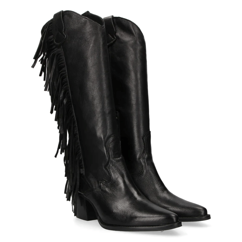 TEXANO FRANGE IN PELLE - CALZATURE - Due Piedi